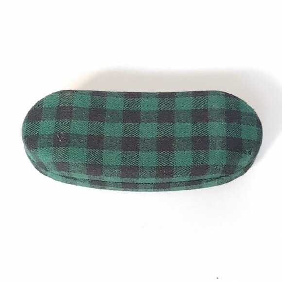 BEAVER CANOE Eye Glasses Storage Case PLAID Buffalo Plaid ROOTS CANADA GREEN - Picture 3 of 5
